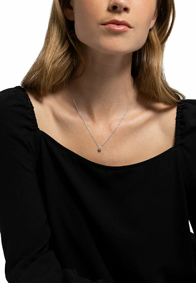 Diamond Pendant Necklace - White Gold