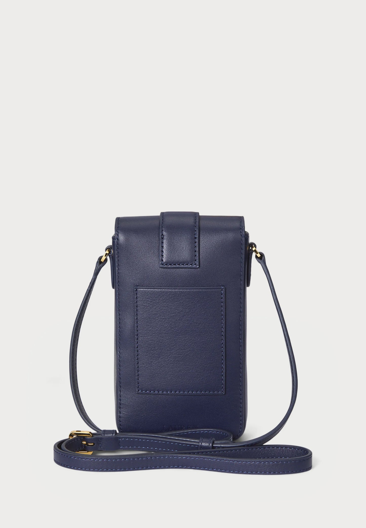 Premium Leather Phone Case - Navy Gold