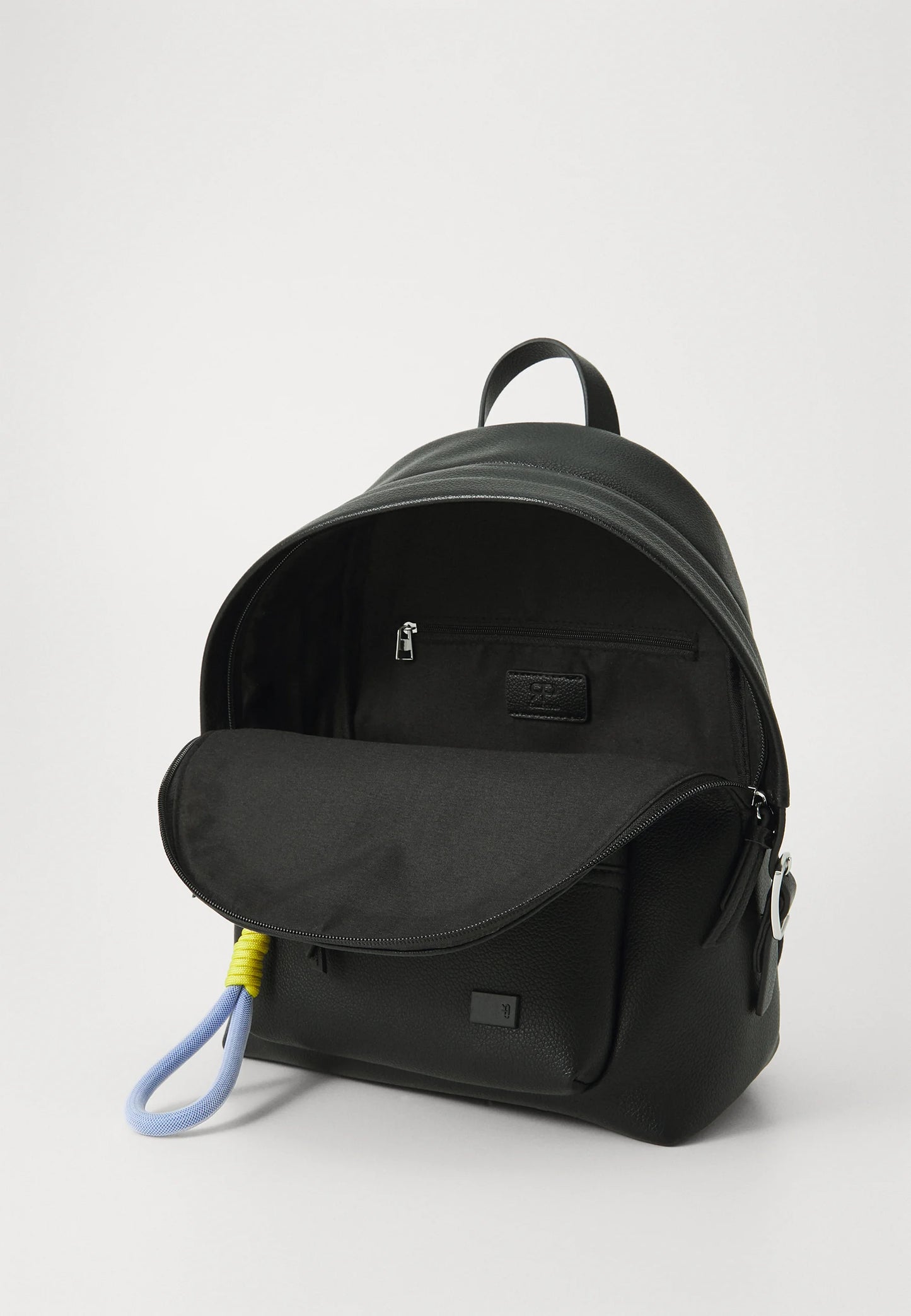 Premium Leather Backpack - Modern Black