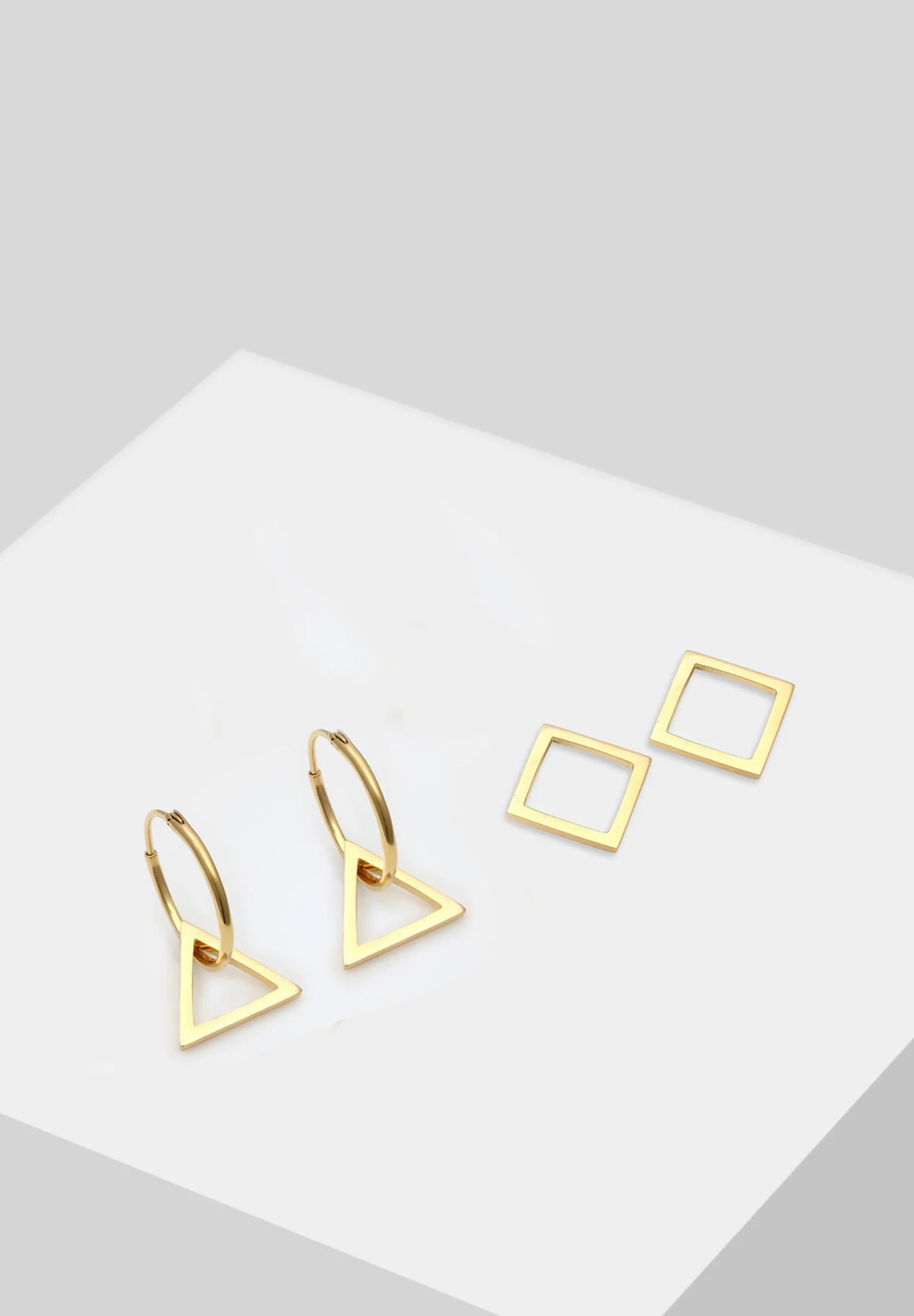 Gold Geometric Jewelry Set