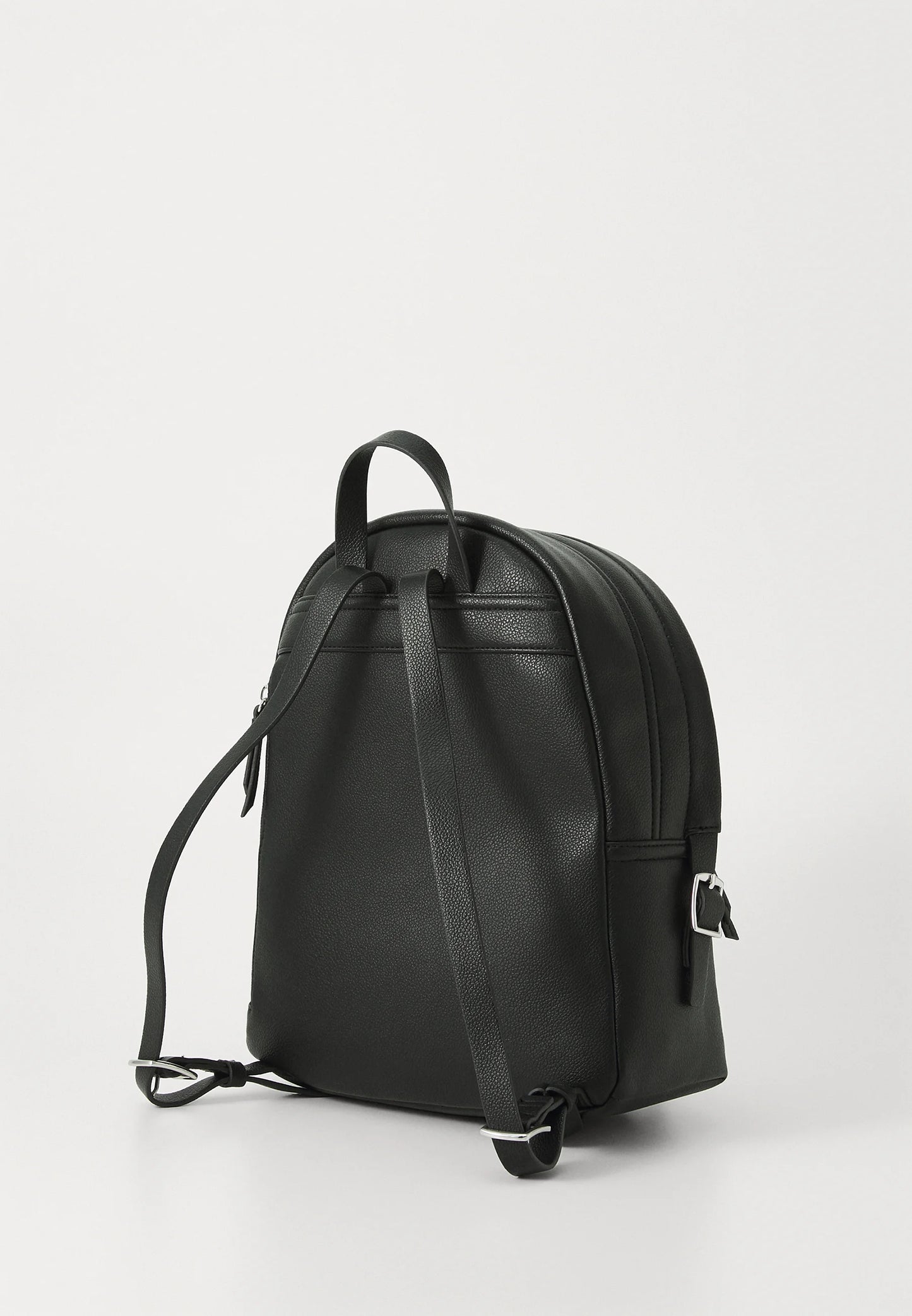 Premium Leather Backpack - Modern Black