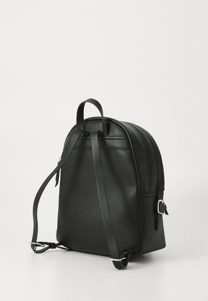 Premium Leather Backpack - Modern Black