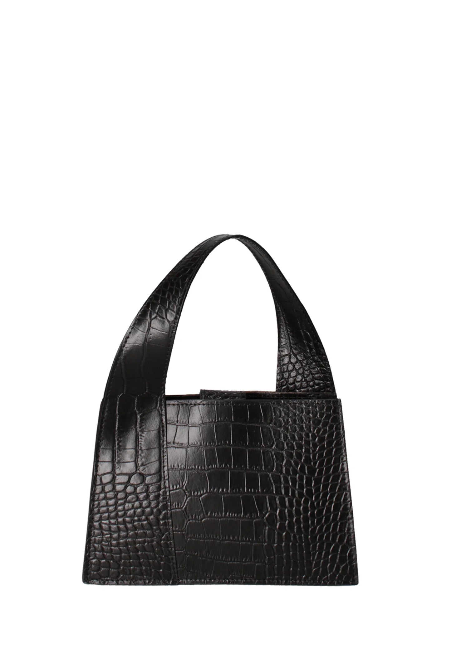 Luxury Crocodile Handbag - Platinum Hardware