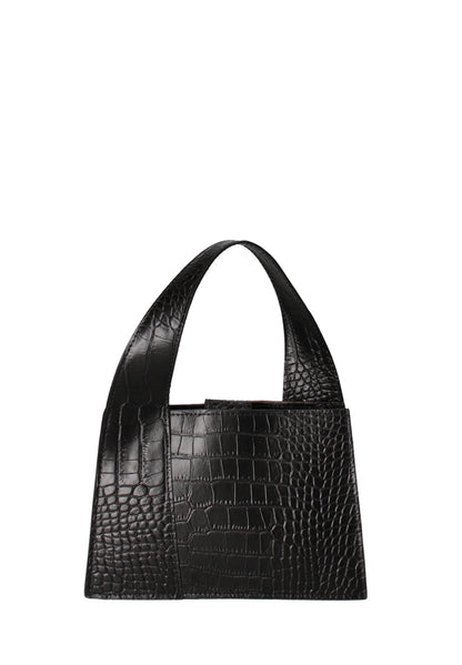Luxury Crocodile Handbag - Platinum Hardware