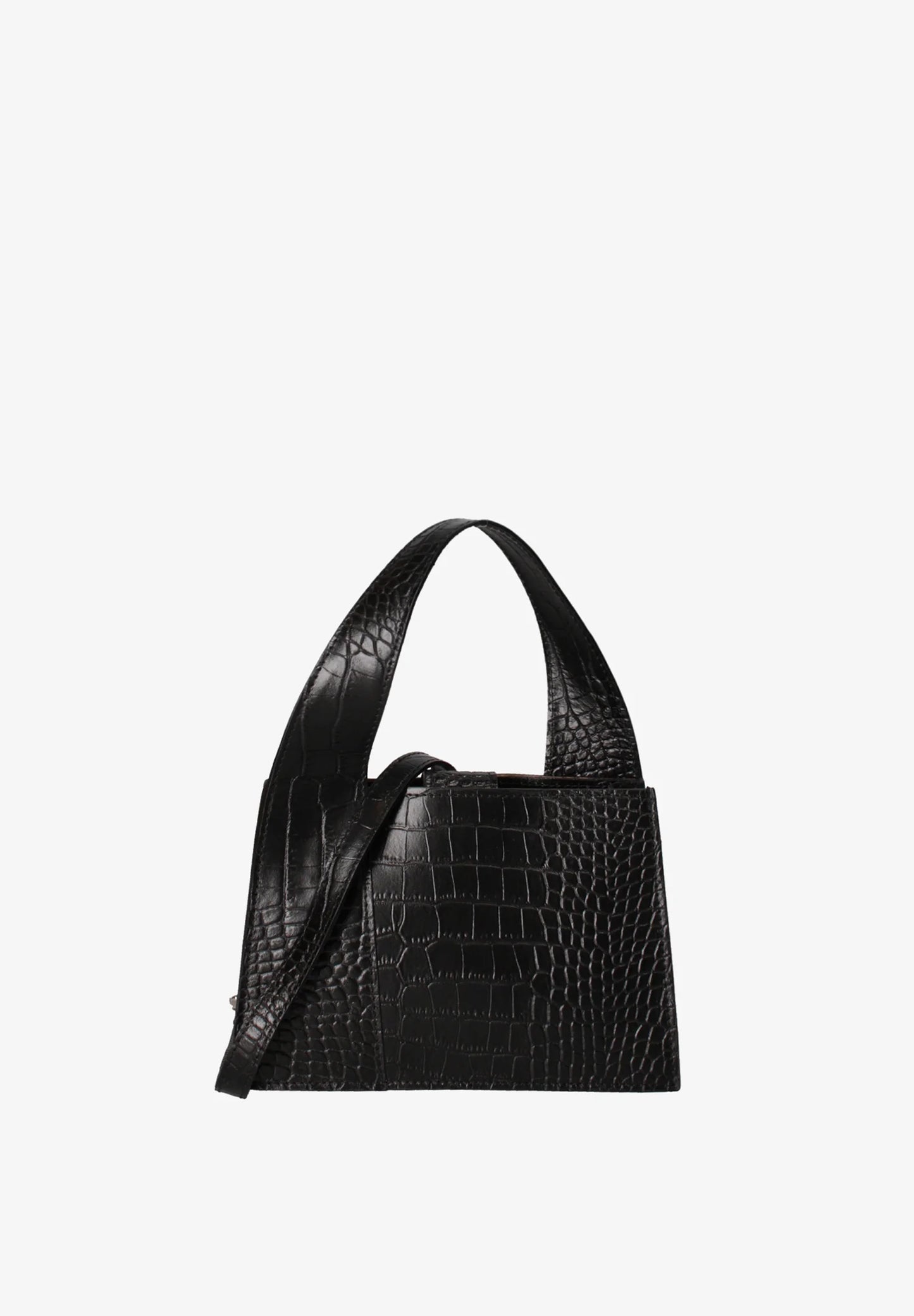 Luxury Crocodile Handbag - Platinum Hardware