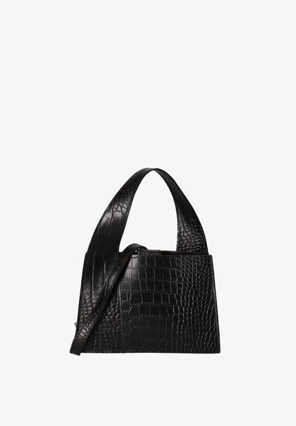 Luxury Crocodile Handbag - Platinum Hardware