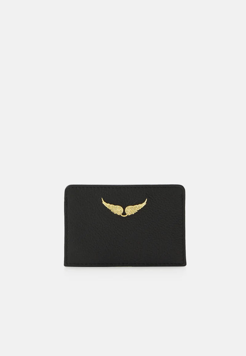 Premium Leather Wallet - Black Gold