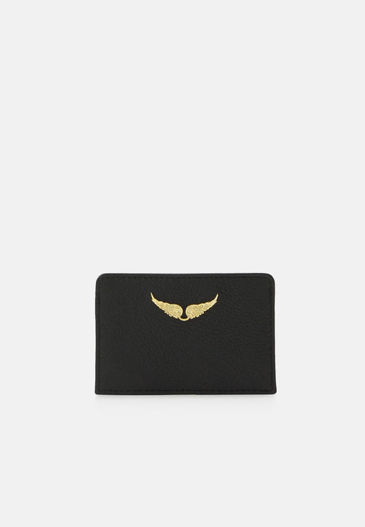 Premium Leather Wallet - Black Gold