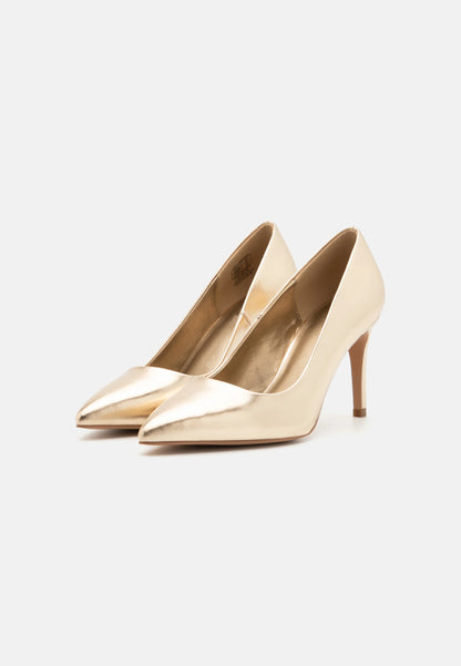 High Heels - Nude Patent Gold