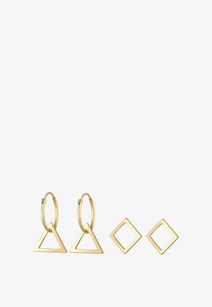 Gold Geometric Jewelry Set