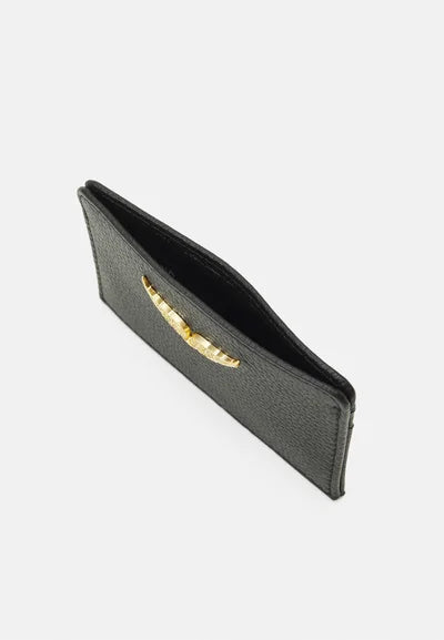 Premium Leather Wallet - Black Gold