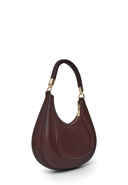 Premium Leather Handbag - Burgundy