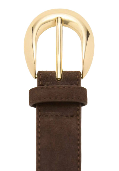 Leather Belt - Brown Silver